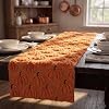 Halloween Pumpkin Caramel Table Runner Decoration Indoor 13×60 Inch