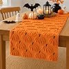 Halloween Pumpkin Caramel Table Runner Decoration Indoor 13×60 Inch